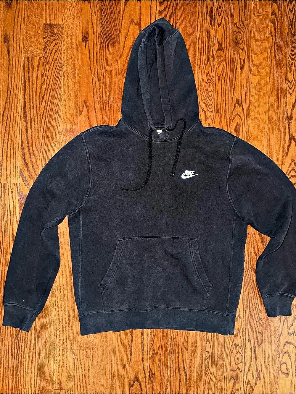 Nike Sportswear Club Fleece Pullover Hoodie Black Medium